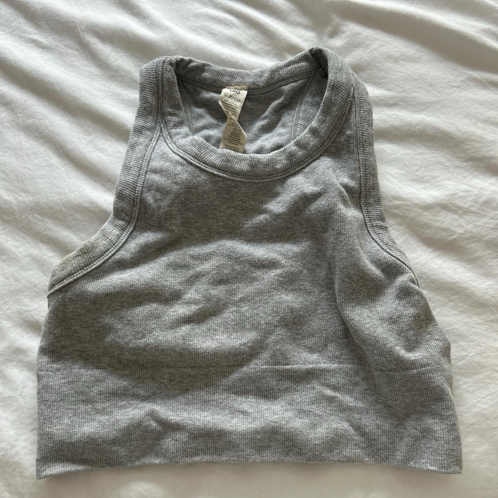 ALO Yoga Heather Gray Tank Top